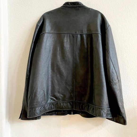 Wilsons Leather M Julian Mens Motorcycle Jacket Black XXL Genuine Leather - Picture 8 of 15